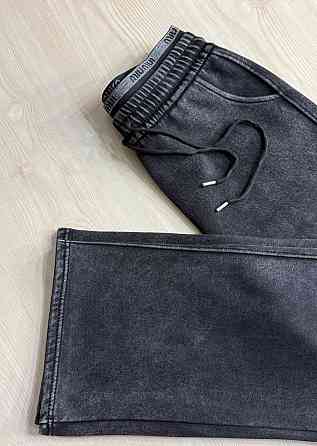 Брюки жіночі Black Cyclone 601 палаццо рівні варені тай-дай чорні, чорний, S Київ