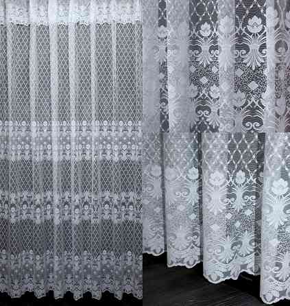 Тюль жаккард с галстуком, 