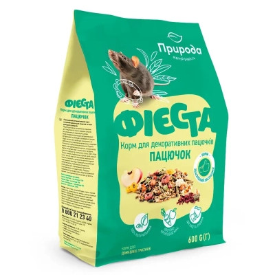 Корм для гризунів Природа Фієста «Пацючок» 600 г (4823082413843) Вінниця - фото 1