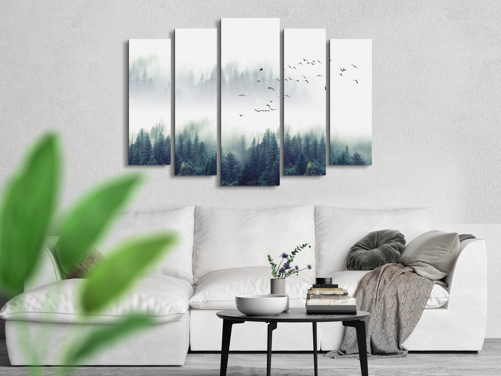 Модульная картина в гостиную / спальню Туманный лес Art-417_5 ( 80х118см ) Киев - изображение 3