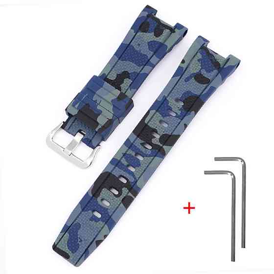 Ремінець для Casio G-Shock GST-W300 Camo Dark Blue SI SBR Київ