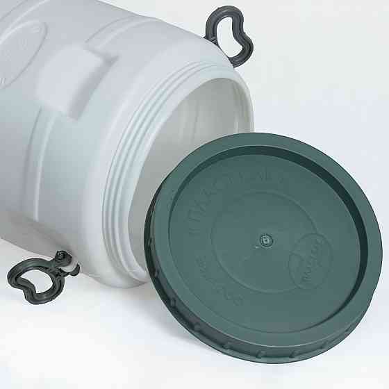 Бочка пластиковая 60 л пищевая белая высокая бидон  широкая горловина емкость для воды Днепр