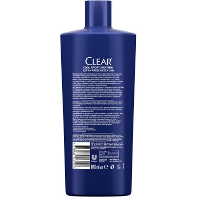 Шампунь Clear Проти лупи для чоловіків Крижана свіжість з Ментолом 610 мл (8720182543240) Вінниця - фото 2