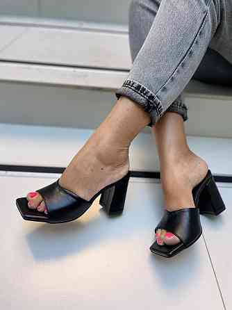 ARLEN Шльопанці жіночі ARLEN Ш-Амина чорні (літо, шкіра натуральна) (4878) Коломия