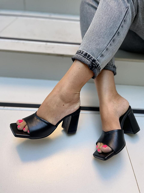 ARLEN Шльопанці жіночі ARLEN Ш-Амина чорні (літо, шкіра натуральна) (4878) Коломия - фото 4