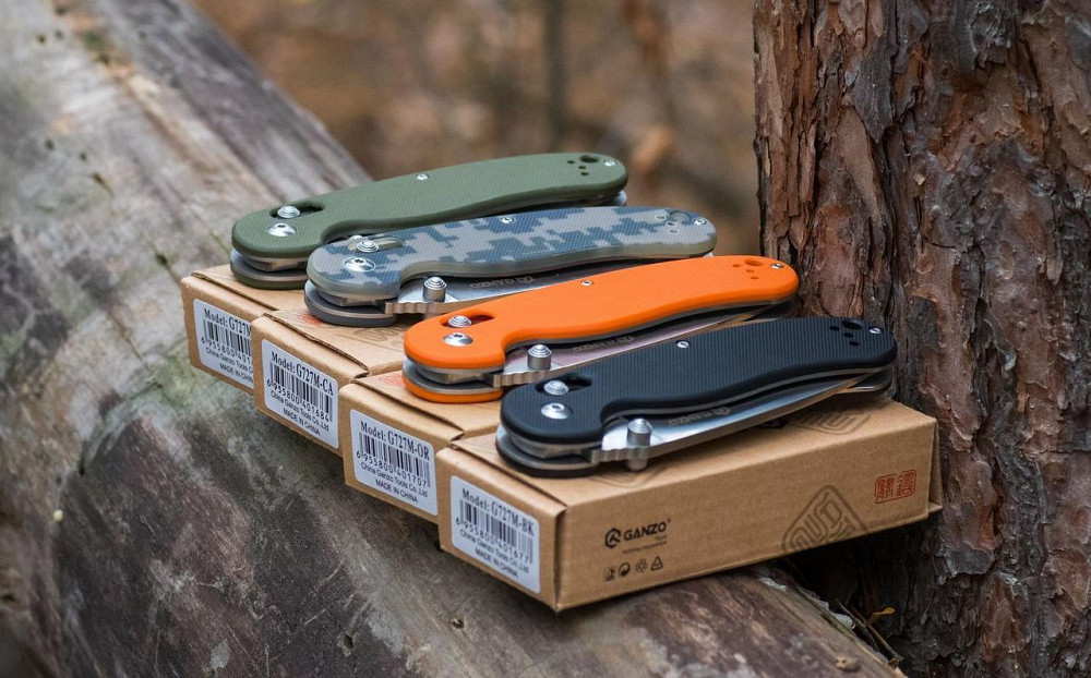 Нож складной Ganzo G727M камуфляж Киев - изображение 7