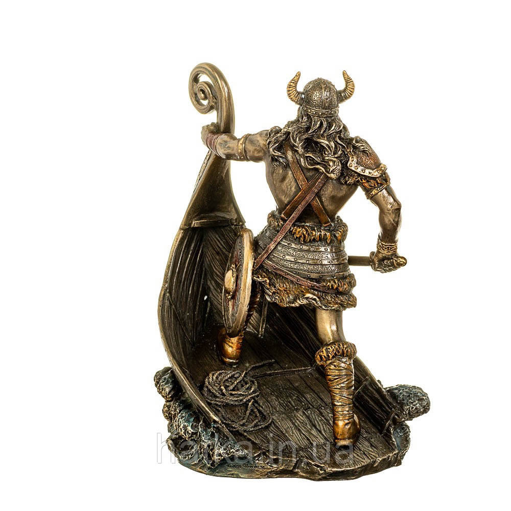 Статуэтка Veronese Викинг на корабле 23.5х19.5х13.5 см  полистоун с бронзовым покрытием  77655A4 Киев - изображение 3