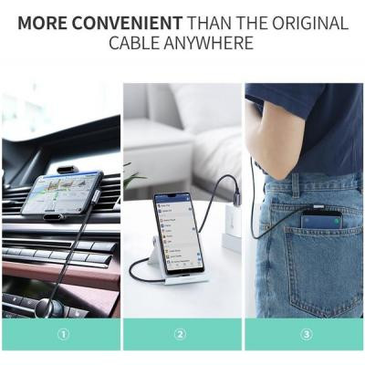 Дата кабель USB 2.0 AM to USB-C 1.0m US284 Angled Alum. Braid Black Ugreen (50941) Винница - изображение 7