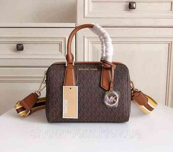 Брендовая женская сумочка саквояж MK Hayes Duffle brown Киев