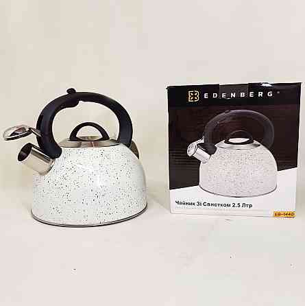 Якісний металевий чайник Edenberg, Чайник для чайної церемонії зі свистком для газових плит QD-99 Івано-Франківськ