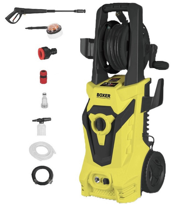 BX-114 Мойка высокого давления 360 Бар 6,5 л/мин, 2800 Вт, IPX5, латунный насос, комплект насадок Одесса - изображение 3