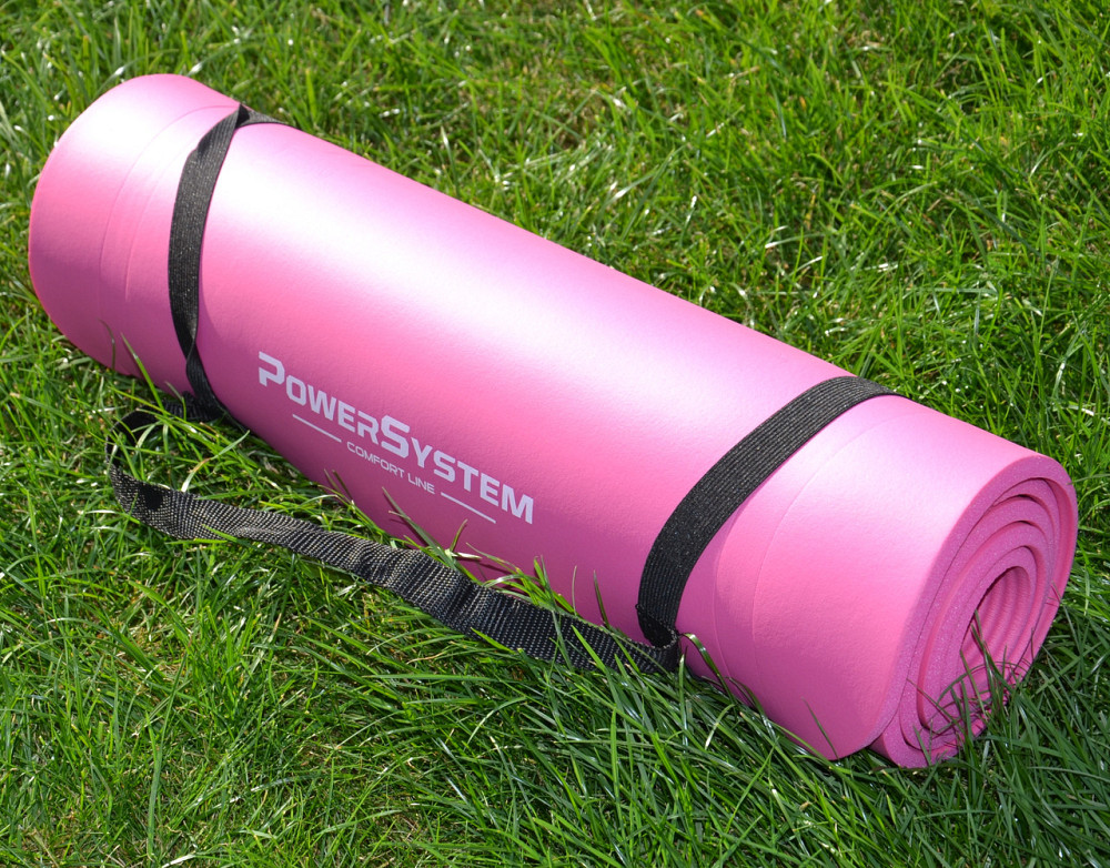 Килимок для йоги та фітнесу Power System PS-4017 NBR Fitness Yoga Mat Plus Pink (180х61х1) Кам'янське - фото 8