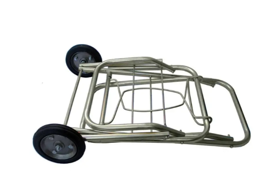 Складная хозяйственная тележка БО-160 — колесо 160 мм, литая резина, подшипник, нагрузка до 50 кг Харьков