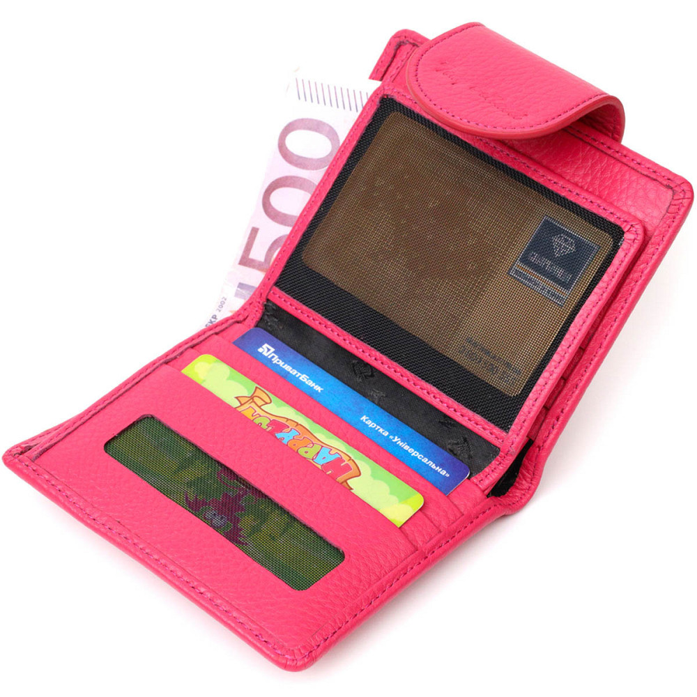 Красочный женский кошелек из натуральной кожи Tony Bellucci 22063 Фуксия Киев - изображение 6