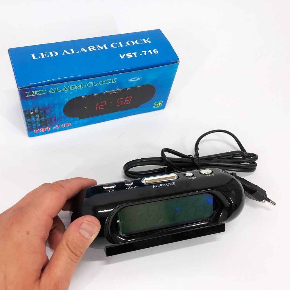 Настольные часы с автоматической подсветкой, Настольные часы с будильником Лед RL-86 Львов - изображение 10