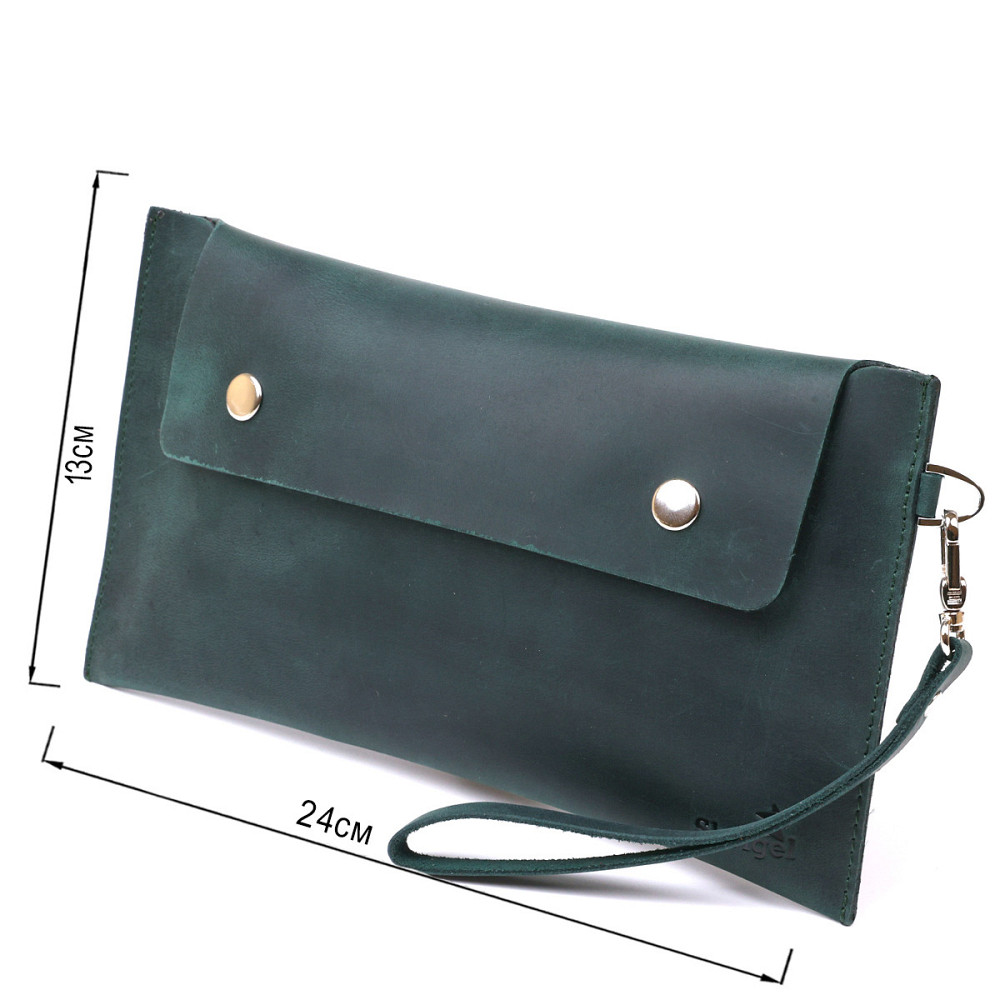 Винтажная матовая женская тревел-косметичка Shvigel 16430 Зеленый Киев - изображение 3