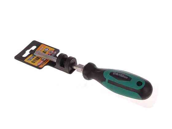 Отвертка усиленная плоская SL 6x100 45-8610 ТМ MASTER TOOL Solmir Киев