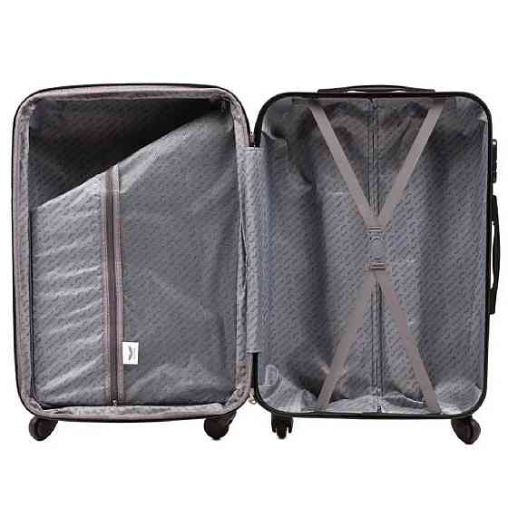 Валіза пластикова WINGS 5398 велика 75 см жовта Київ