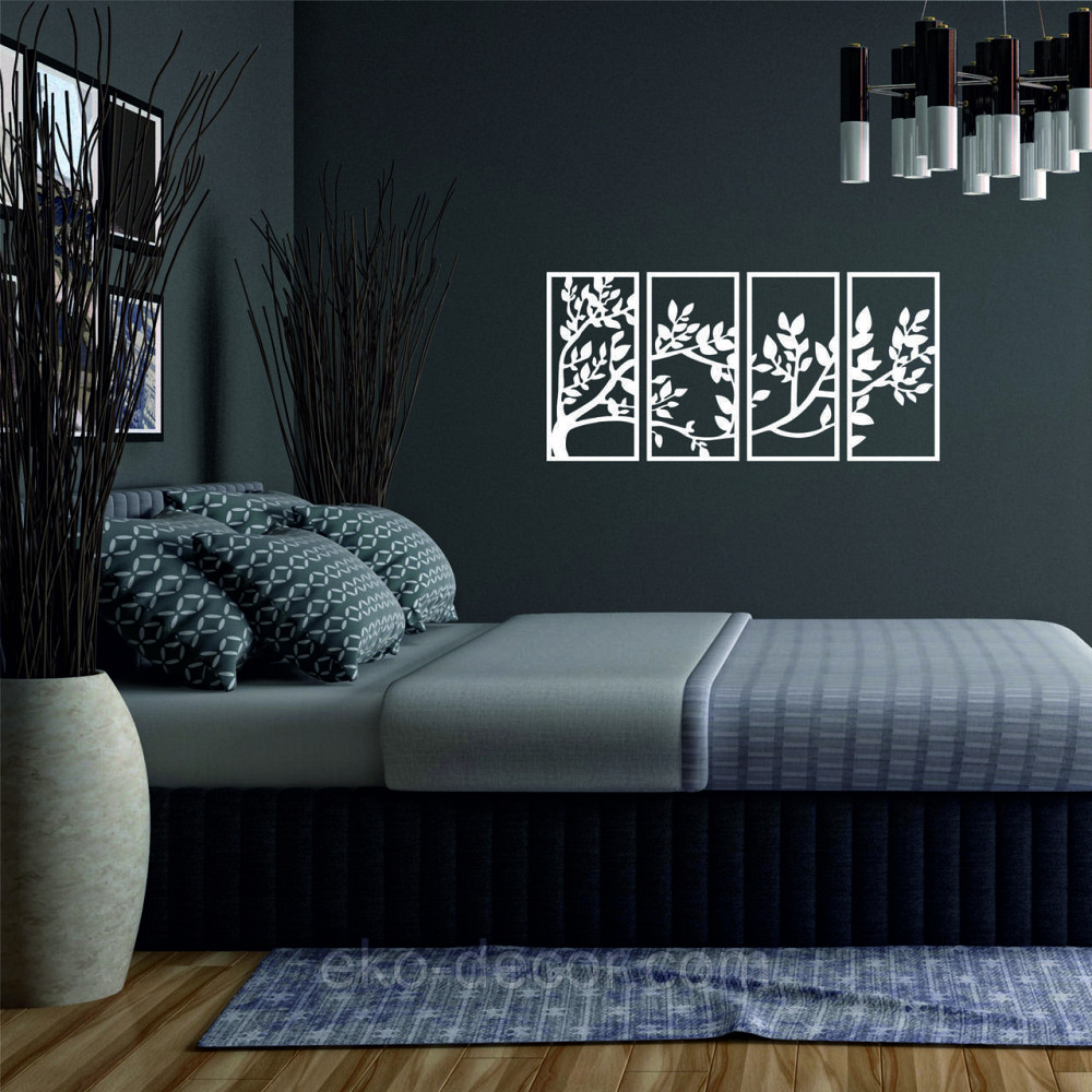 Декоративне настінне Панно «Весна», Декор на стіну 70*145 см, Білий Київ - фото 3