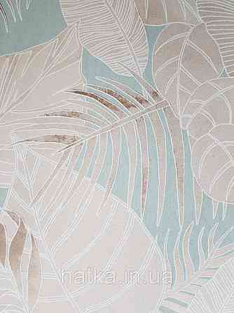 Шпалери флізелінові Khroma LAV103 LA VIE EN ROSE бірюзові гілки листя коричневі Київ