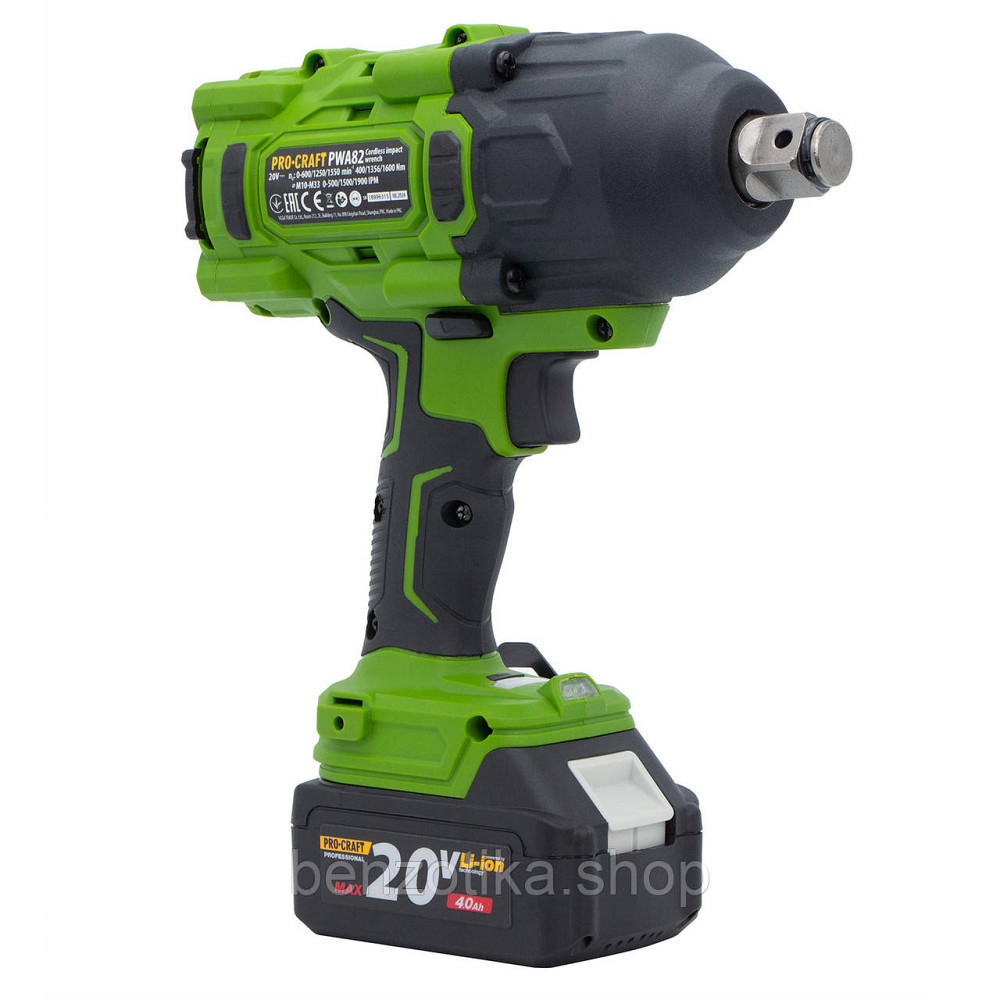 Акумуляторний гайковерт Procraft PWA82 Кейс (з 1 АКБ та ЗП) Киев - изображение 4