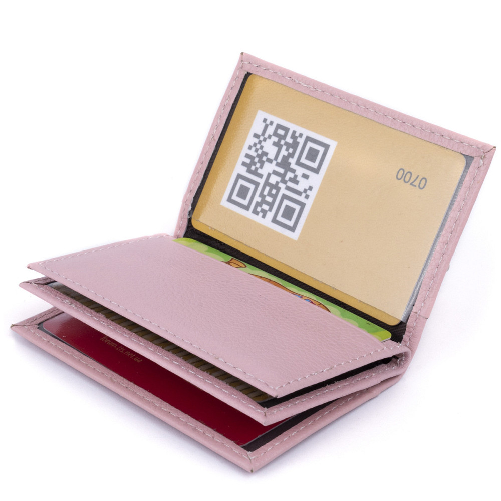 Визитница-книжка ST Leather 19220 Розовая Киев - изображение 5