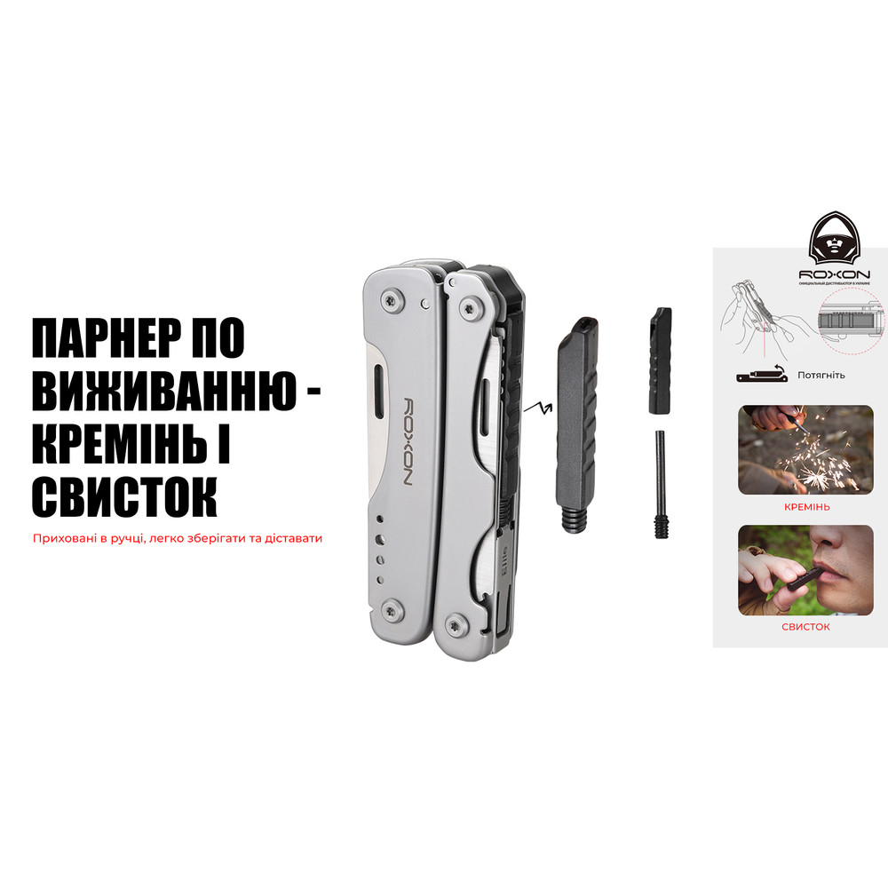 Мультитул Roxon Flash S803E (20 в 1) Київ - фото 14