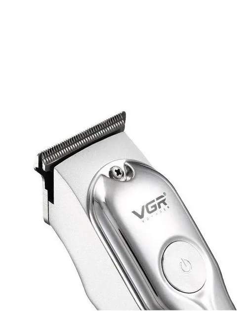 Машинка для стрижки волос VGR V-071 с лезвиями из нержавеющей стали, мощный аккумулятор, 4 насадки Одесса - изображение 3