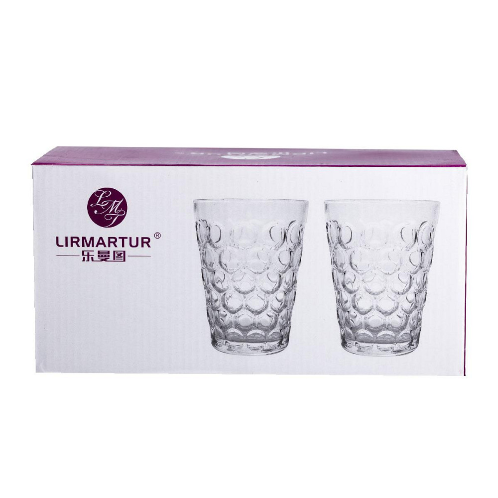 Набір скляних стаканів 6 шт для напоїв 400 мл Київ - фото 2