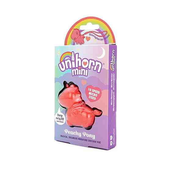 Вібратор-мінієдиноріжка Unihorn Mini – Peachy Pony, брелок з вібрацією, 10 режимів Sex Aura Київ