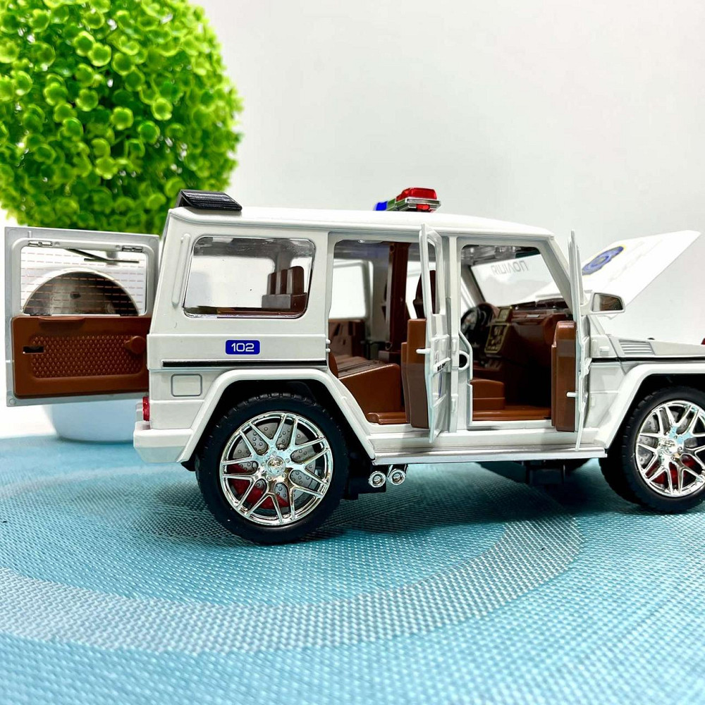 Машинка Авто Експерт Поліція інерція звук підсвічування двері багажник капот відкриваються 1:24 Біла (32968) Чернигов - изображение 3