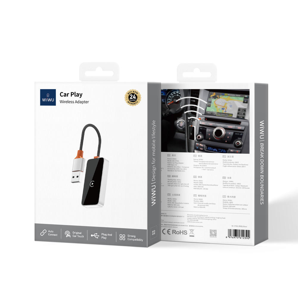 Адаптер WIWU CarPlay Adapter Wi-CP002 Gray Одеса - фото 2