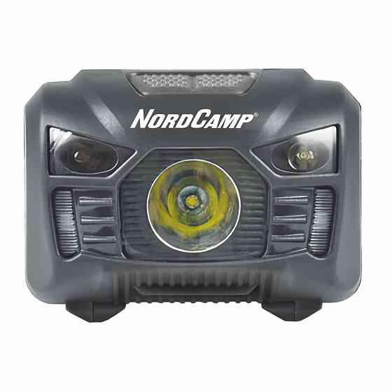 Ліхтар налобний Nord Camp 150Lm, 3W LED, 1200mAh з сенсором білий/червоний Львів