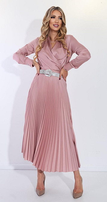 Костюм зі спідницею гофре із шовку (42) Київ - фото 4