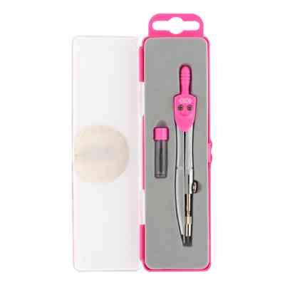 Циркуль ZiBi BASIS в пенале + запасной грифель, розовый, KIDS Line (ZB.5302BS-10) Винница