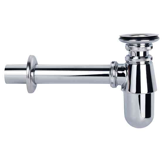 Wirquin Сифон для раковины латунный с пробкой на цепочке 1¼"×Ø32мм WIRQUIN (9541203) Киев