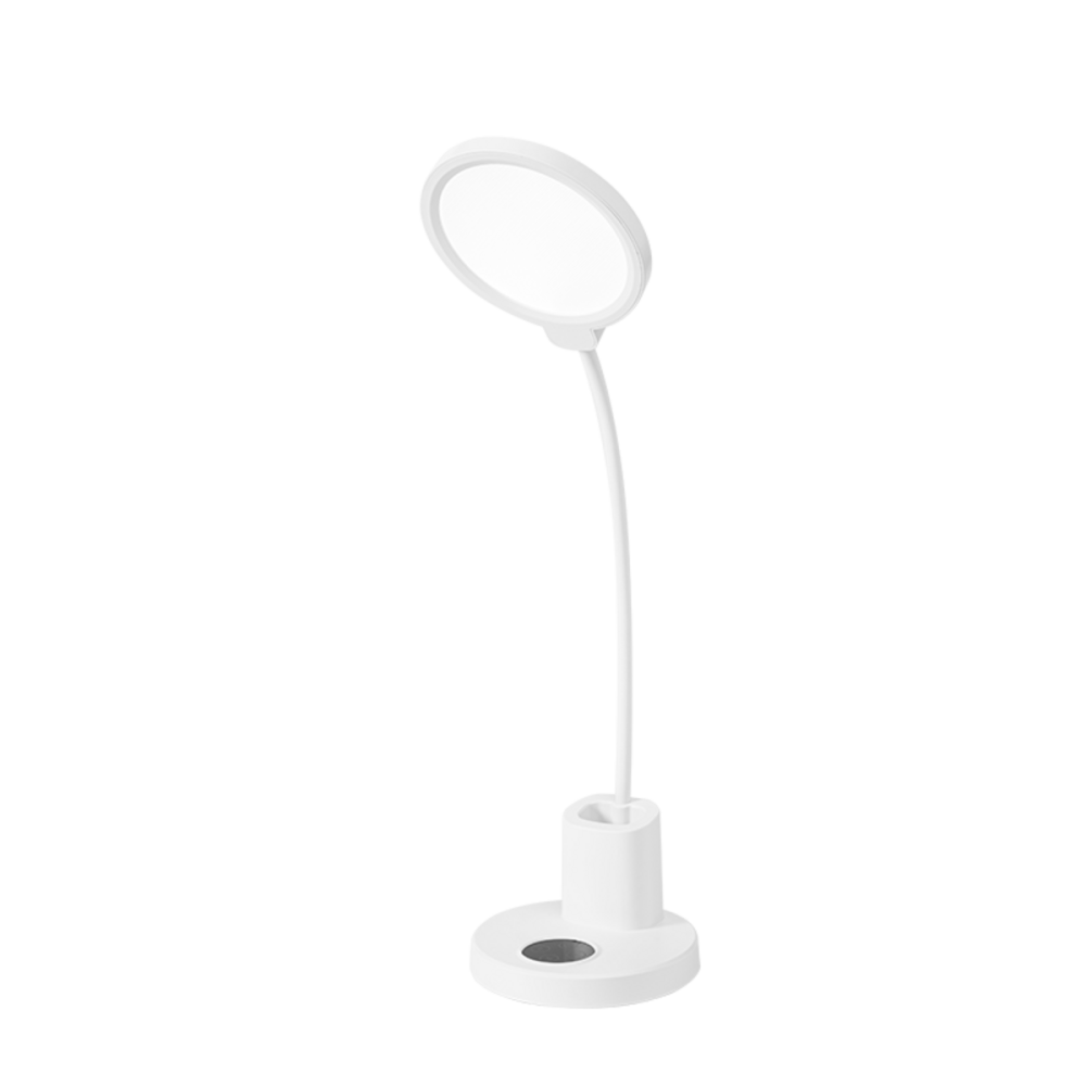 VALESO Настільна лампа світлодіодна акумуляторна гнучка з підставкою для ручок VALESO 1988 біла Коломыя - изображение 2