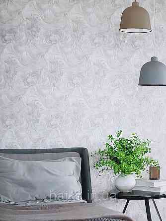 Обои виниловые на флизелине Sintra Edelina под венецианскую штукатурку абстракция серебристые с бежевым Киев