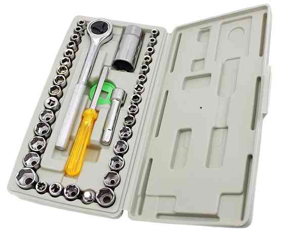 Набор инcтрументов ключ трещётка, отвёртка, биты, головки, AIWA средний Днепр