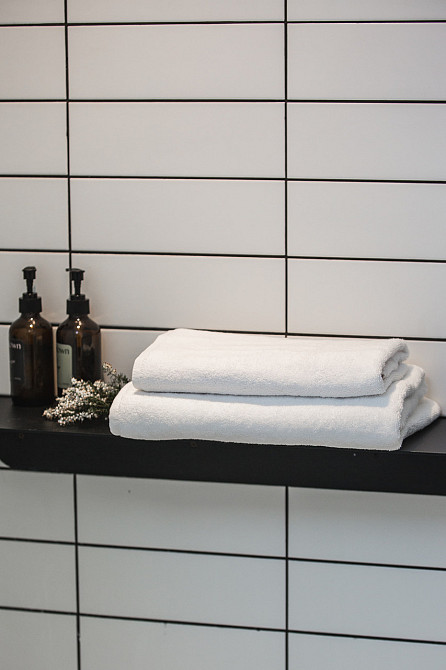 Рушник Ecotton 50х90 см 430 гр./м2 махровий готельний стандарт білий White Коломия - фото 9