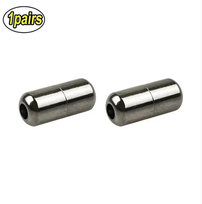 Застібка для шнурків  металева 2 шт. Темний металік Смела - изображение 1