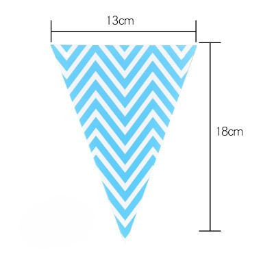 Гирлянда треугольники 4 м 18 на 13 см голубой Киев - изображение 2