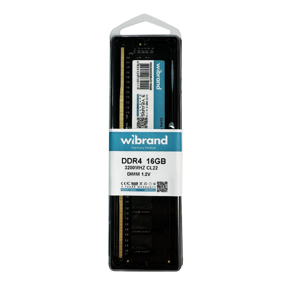Оперативна пам'ять DDR4 Wibrand 16GB 3200MHz CL22 DIMM WI3200Оперативна пам'ять DDR4D / 16GB Одеса - фото 3