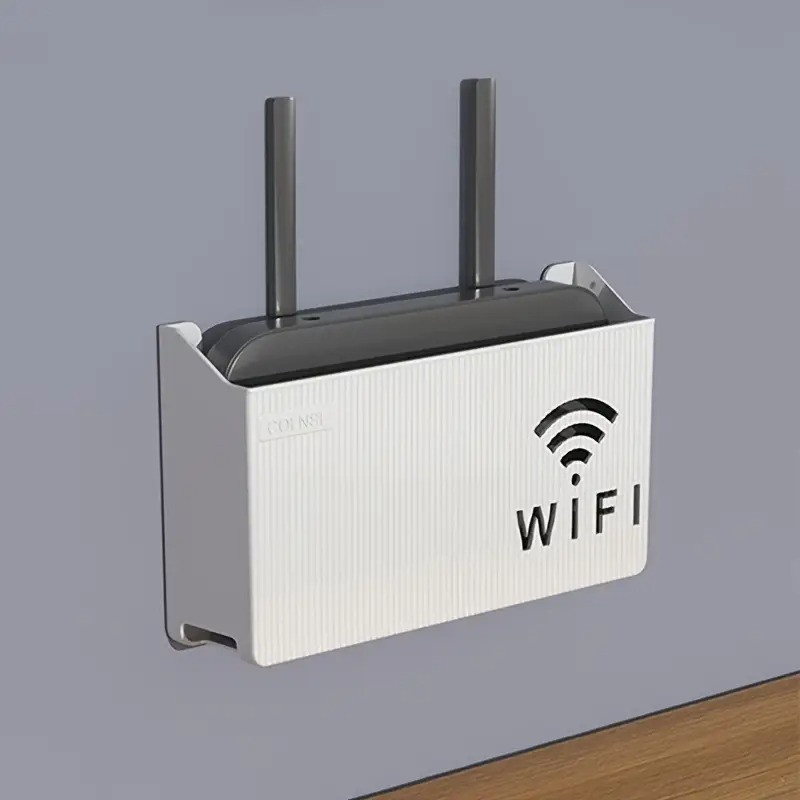 Полка подвесная для беспроводного маршрутизатора Wi-Fi.Держатель-модема,Wi-Fi роутера для дома цвет-белый Каменец-Подольский - изображение 4