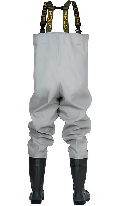 Водонепроницаемые Заброды (Комбинезон) усиленные с карманом для рыбалки PROS 