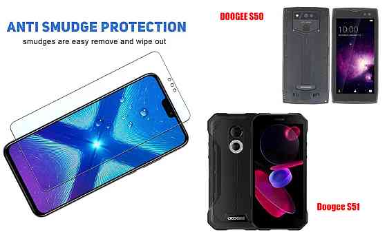 Защитное стекло NeoGlass для DOOGEE S50, Doogee S51 – ультрапрозрачное и устойчивое Киев
