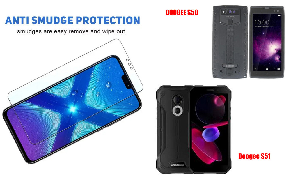 Защитное стекло NeoGlass для DOOGEE S50, Doogee S51 – ультрапрозрачное и устойчивое Киев - изображение 3