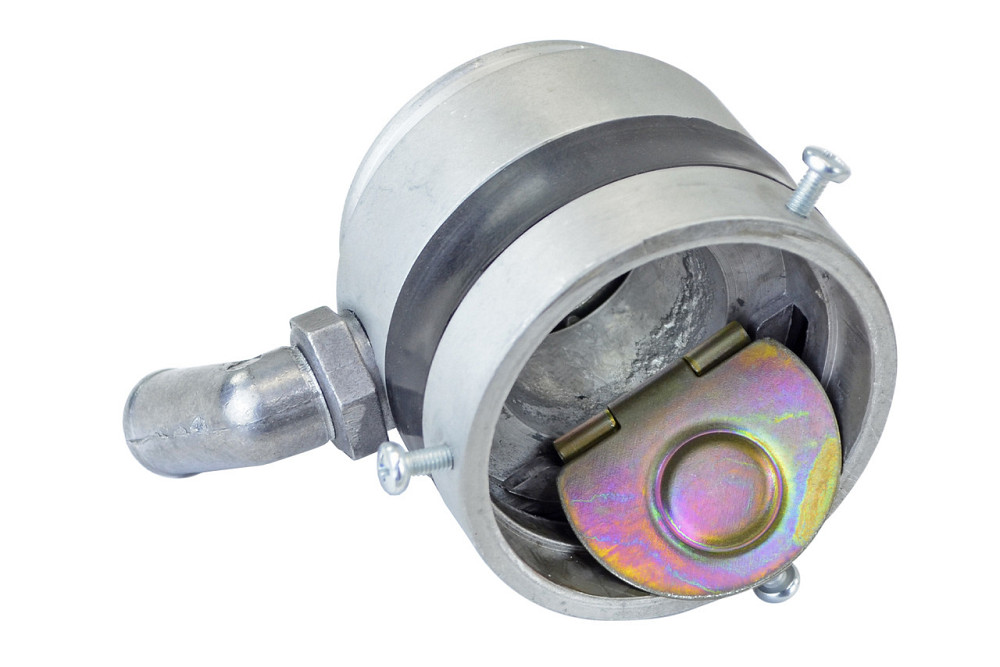 Смеситель инжектор с противоударным клапаном (вход - уголовой алюминиевый правый) НЗГА ВАЗ Мукачево - изображение 1