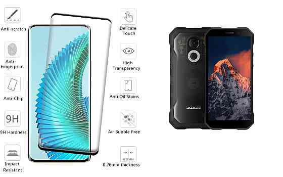 Защитное стекло HyperGlass Pro для Doogee S61, S61 Pro – максимальная чувствительность и защита Киев