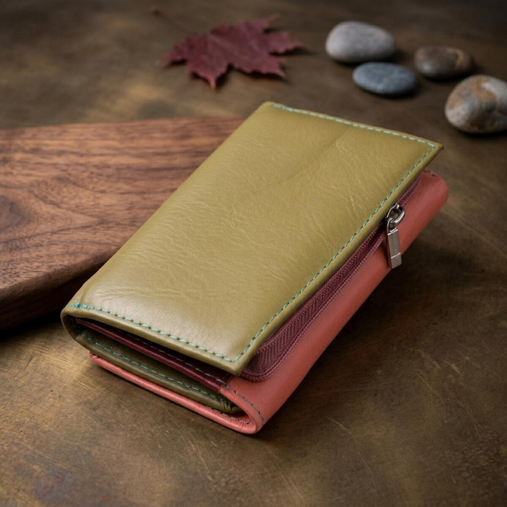 Модный женский кошелек из качественной натуральной кожи ST Leather 19464 Разноцветный Киев - изображение 14